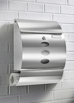 Abschließbarer Edelstahl-Briefkasten