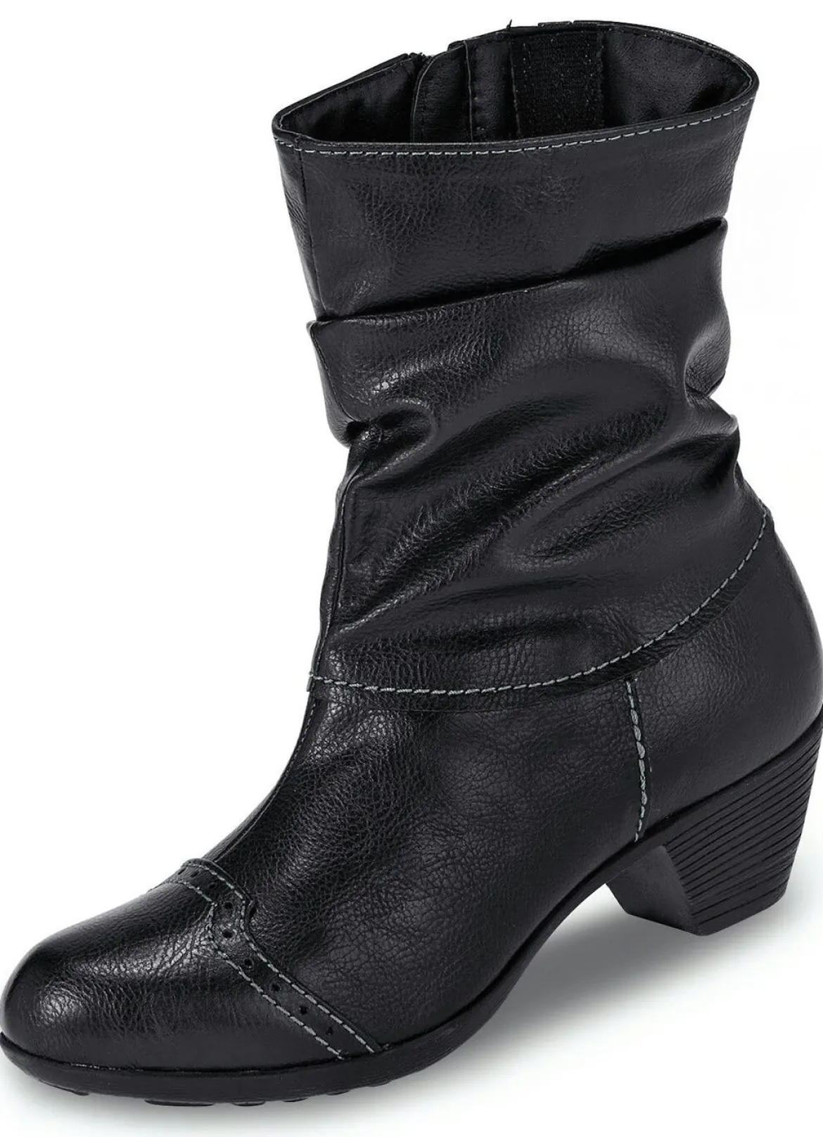 Andrea Conti, modische Damen-Stiefeletten, Winterschuhe, mit Reißverschluss