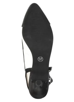 Andrea Conti, schicke Damen-Slingpumps, mit Gummizug
