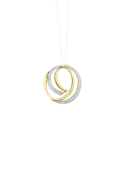 Anhänger in Bicolor mit Zirkonia