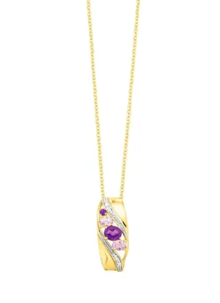 Anhänger mit Amethyst und Zirkonia