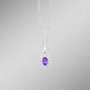 Anhänger mit echt Amethyst und synth. Zirkonia