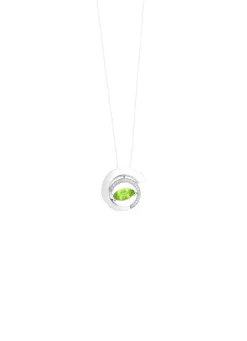 Anhänger mit echt Peridot und synth. Zirkonia