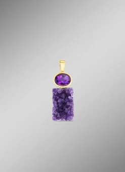 Anhänger mit echter Amethyst-Faszination
