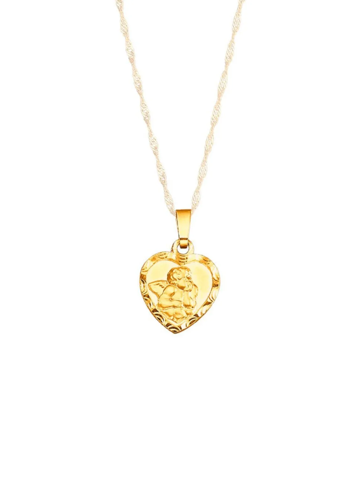 Anhänger Schutzengel mit Diamantschnitt