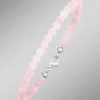 Armband mit echtem Rosenquarz