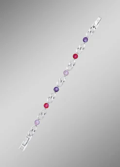 Armband mit Kristallen in Pink