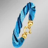 Armband mit Muranoglas in Blautönen