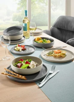 Arte Viva 12-teiliges Tafel-Service aus Markensteinzeug