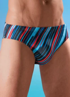 Badehose in Slipform, allover dessiniert