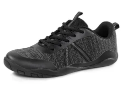 Barfußschuh aus Textilmaterial mit Synthetik-Besätzen