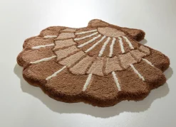 Barfußweiche Badgarnitur in Muschel-Optik