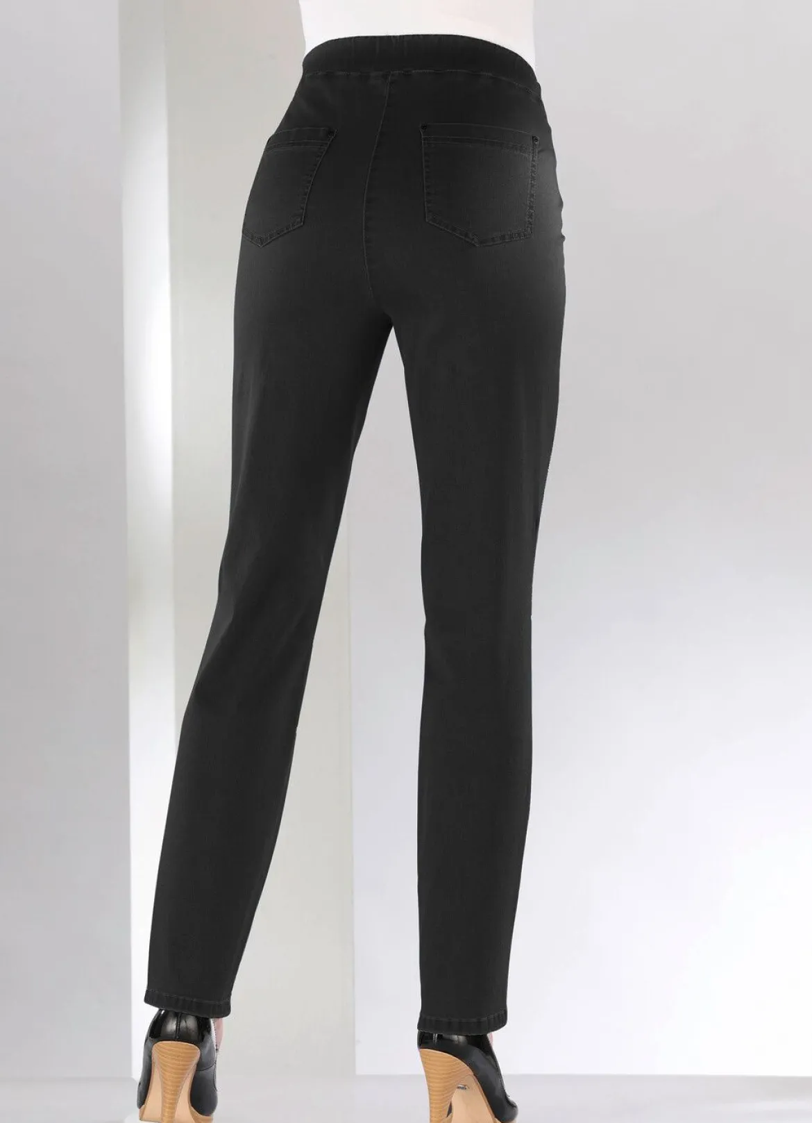 Bauchweg-Jeans in Schlupfform