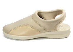Bequeme Clogs aus Stretchmaterial mit elastischem Einschlupf