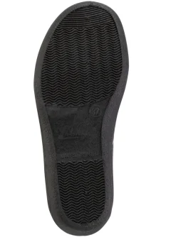 Bequeme Damen-Hausschuhe, Weite H, aus floral bedrucktem Meshmaterial