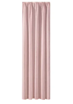 Übergardine in Leinenoptik