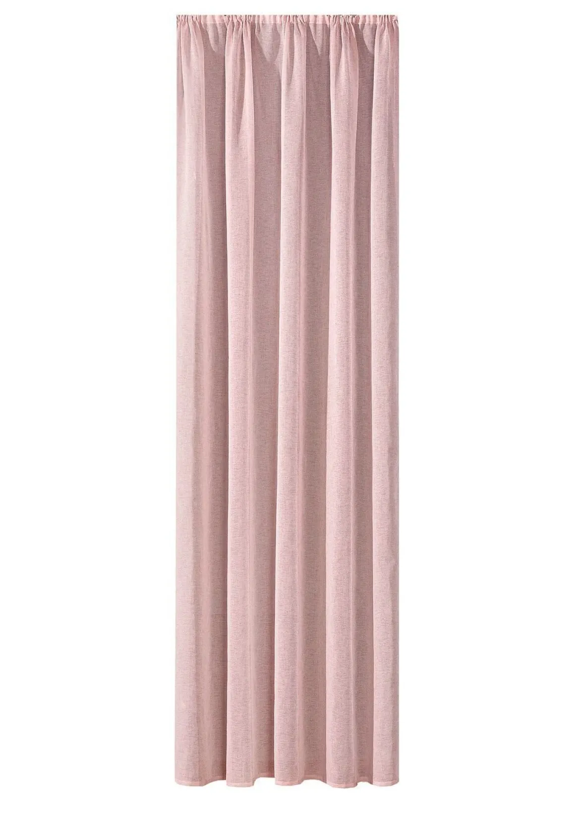 Übergardine in Leinenoptik