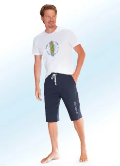 Bermuda mit breitem Bund in 4 Farben