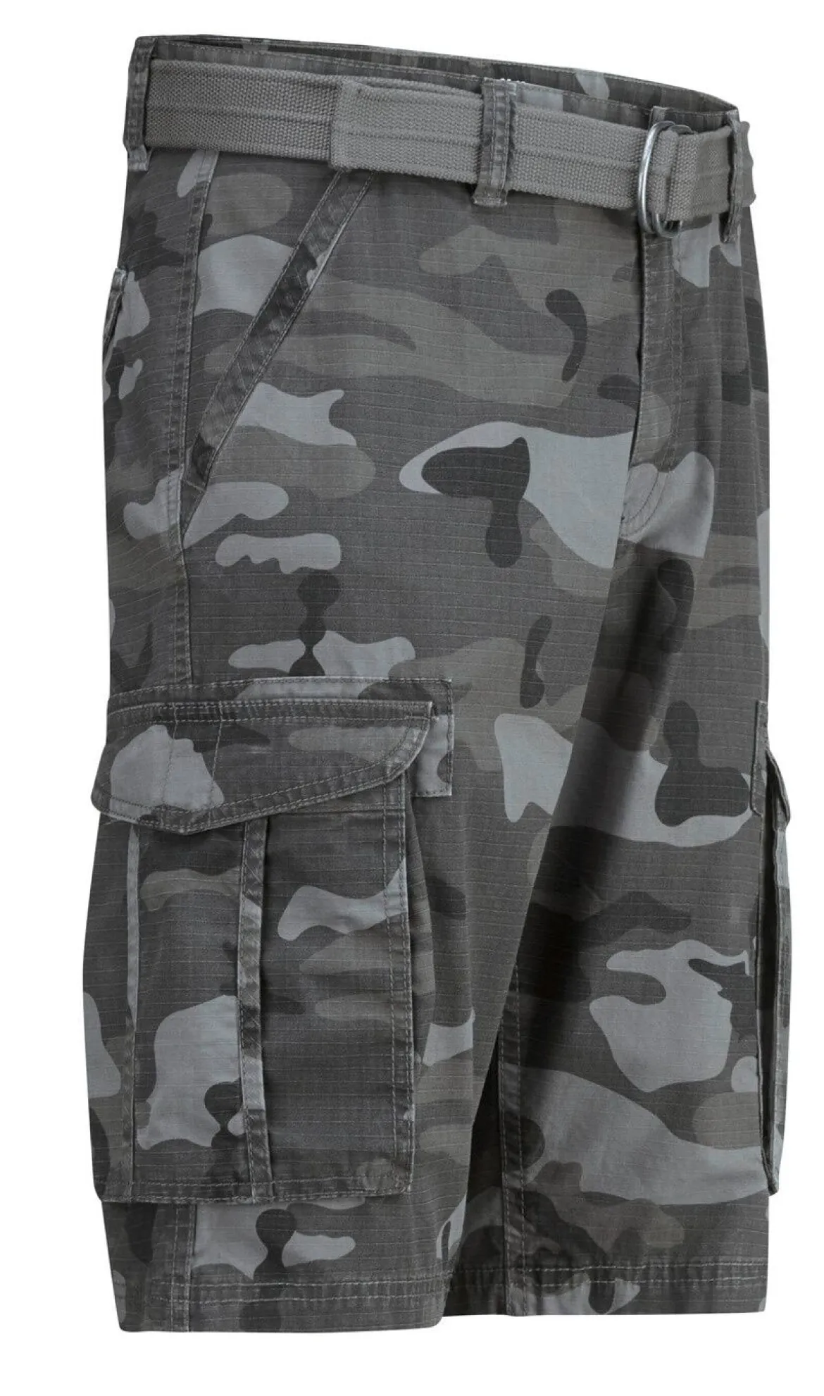 Bermudas mit Gürtel und Cargotaschen in 2 Farben