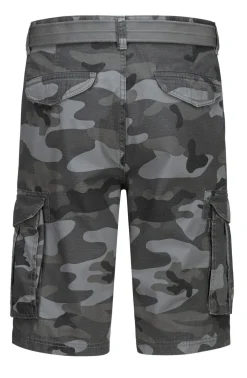 Bermudas mit Gürtel und Cargotaschen in 2 Farben