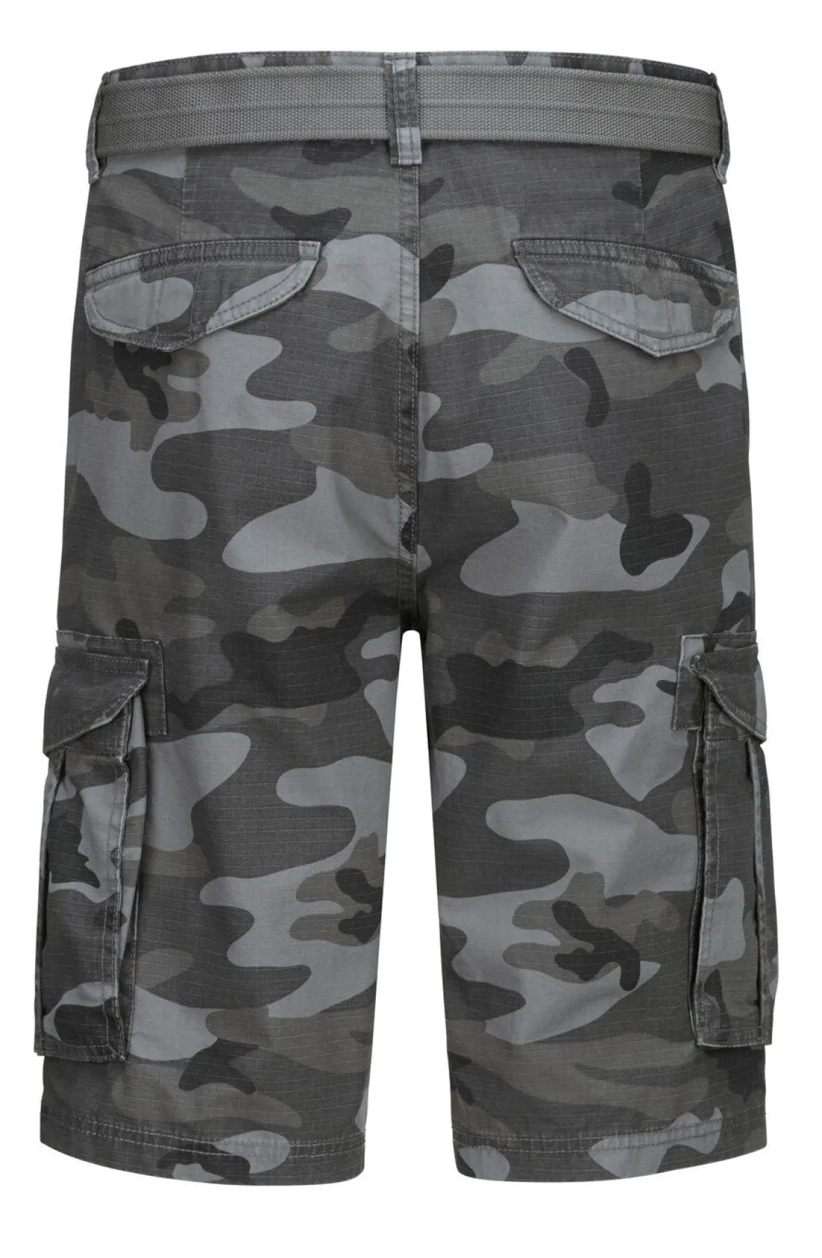 Bermudas mit Gürtel und Cargotaschen in 2 Farben