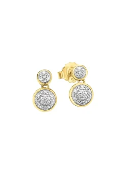Bewegliche Ohrstecker mit Diamanten