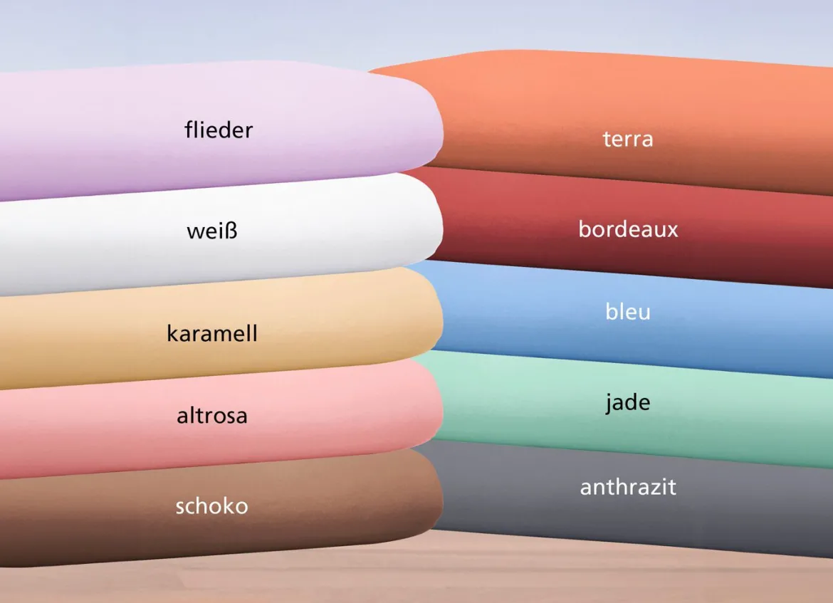 Biber-Betttuch aus 100% Baumwolle