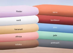 Biber-Betttuch aus 100% Baumwolle