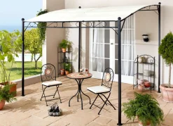 Bistro-Set Mosaik, 3-teilig, inklusive Sitzkissen