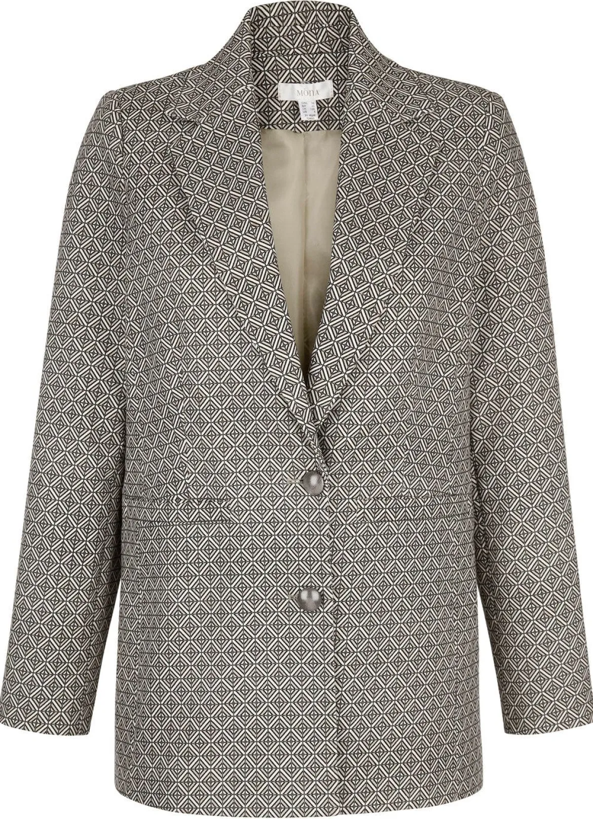 Blazer mit grafischem Dessin