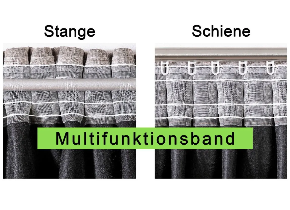 Blickdichter Verdunkelungsschal mit Kombiband