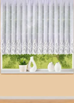 Blumenfenster-Store mit Universalschienenband
