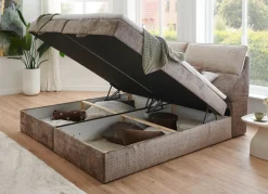 Boxspringbett mit Bettkasten und Kaltschaumtopper