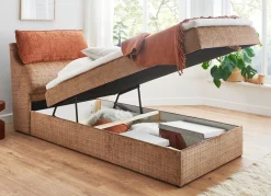 Boxspringbett mit Bettkasten und Kaltschaumtopper