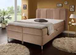 Boxspringbett mit Bettkasten und Topper