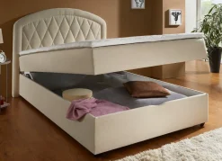 Boxspringbett mit Bettkasten und Topper