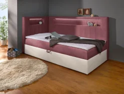 Boxspringbett mit integrierter LED-Beleuchtung