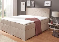 Boxspringbett mit Topper und Bettkasten