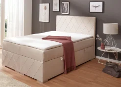 Boxspringbett mit Topper und Bettkasten