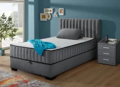 Boxspringbett mit Wendematratze und Bettkasten