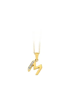 Buchstaben-Anhänger mit Diamanten