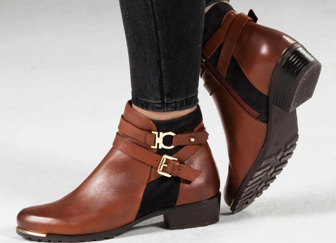 Caprice, schicke Damen-Stiefeletten, Weite G, mit herausnehmbarer Decksohle