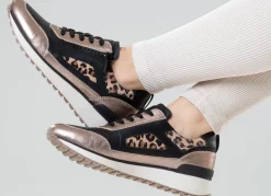 Caprice, trendige Damen-Sneaker, Weite G, mit herausnehmbarem Lederfußbett