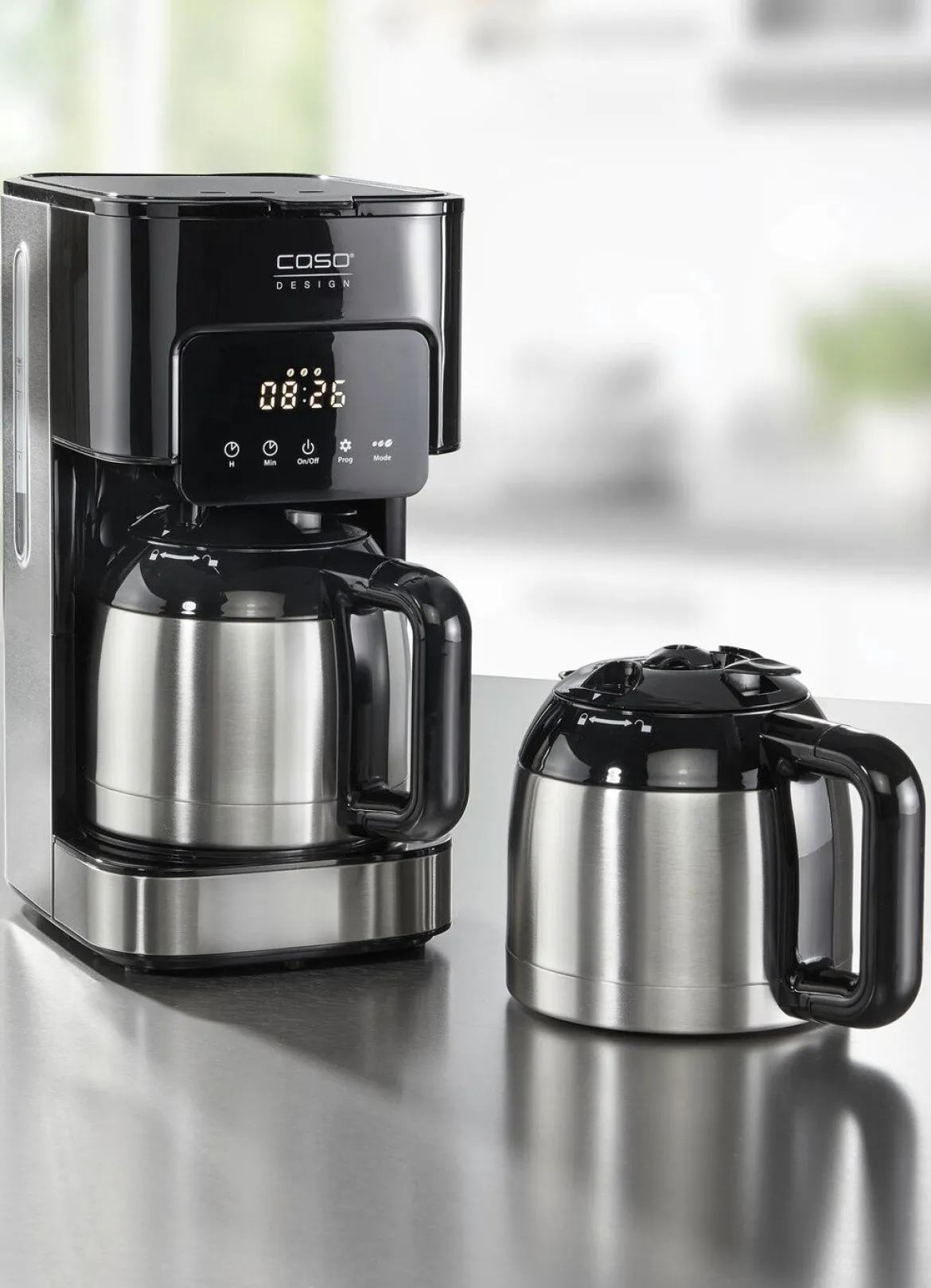CASO Kaffeemaschine mit 2 doppelwandigen Thermokannen
