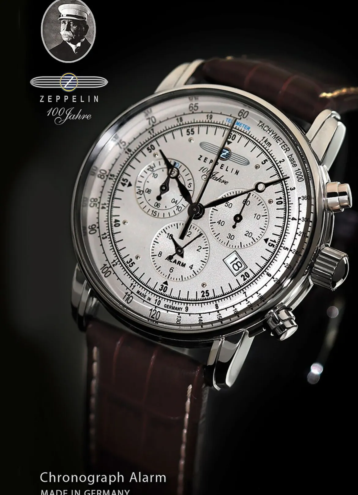 Chronograph mit Lederband