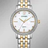 Citizen Quartz-Damenuhr mit Perlmutt-Einlage
