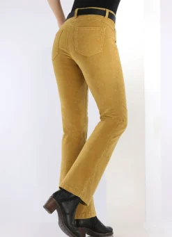 Cordhose in trendiger Bootcut-Form