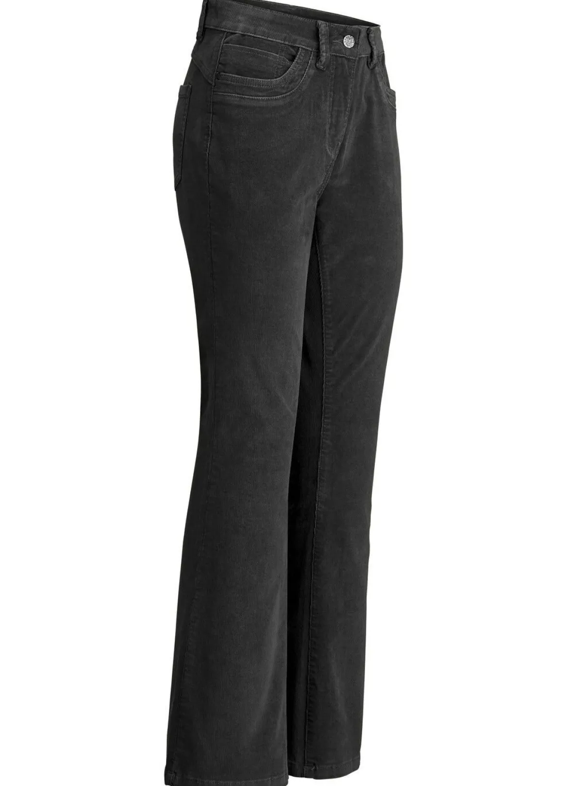 Cordhose in trendiger Bootcut-Form