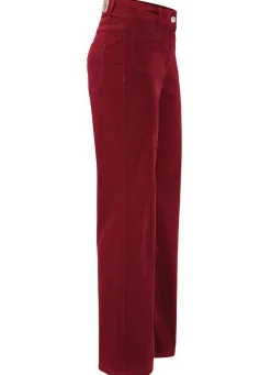 Cordhose mit weitem Beinverlauf