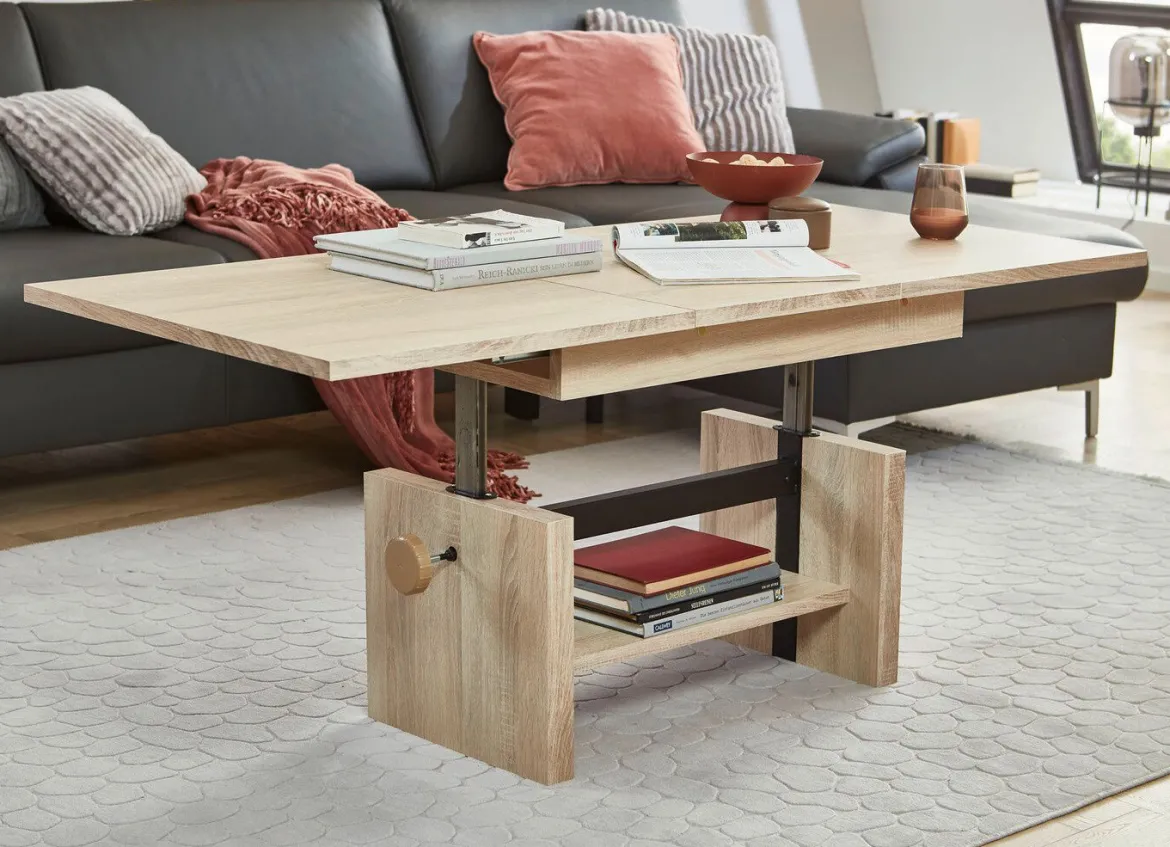 Couchtisch mit Lift-Mechanik